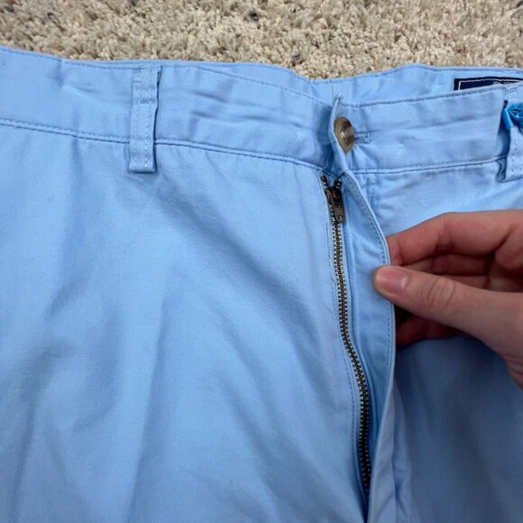 Vineyard Vines Shorts Mens Size 40 Flat Front Blue Chino Cotton Casual Short - Picture 11 of 15
